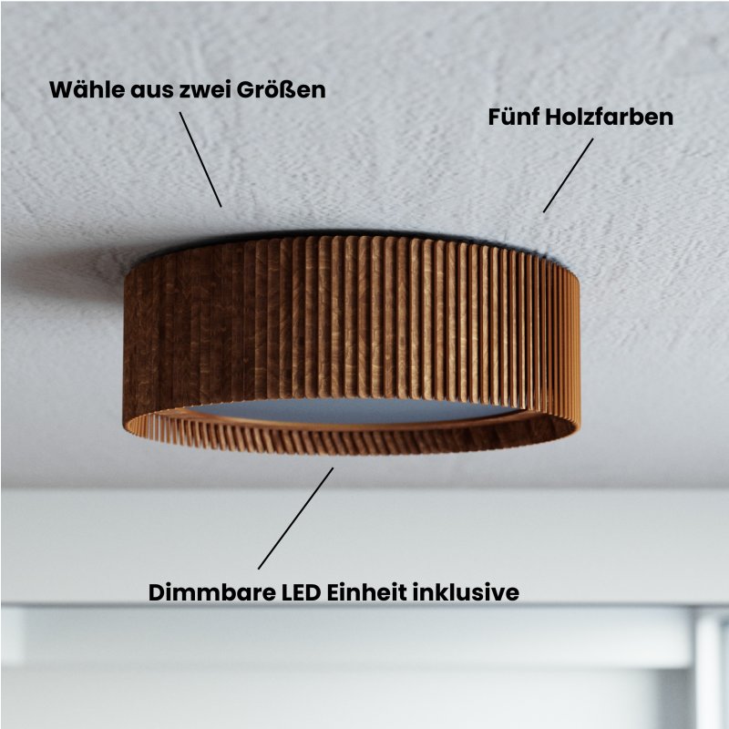 Deckenleuchte PANERA aus Holz - Image 3