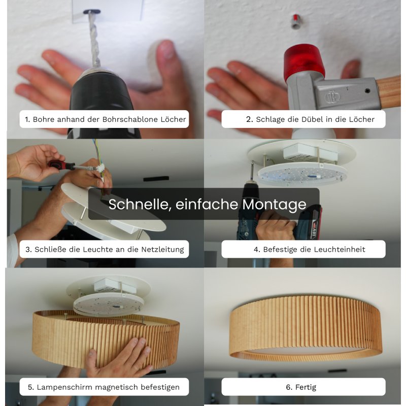 Deckenleuchte PANERA aus Holz - Image 13