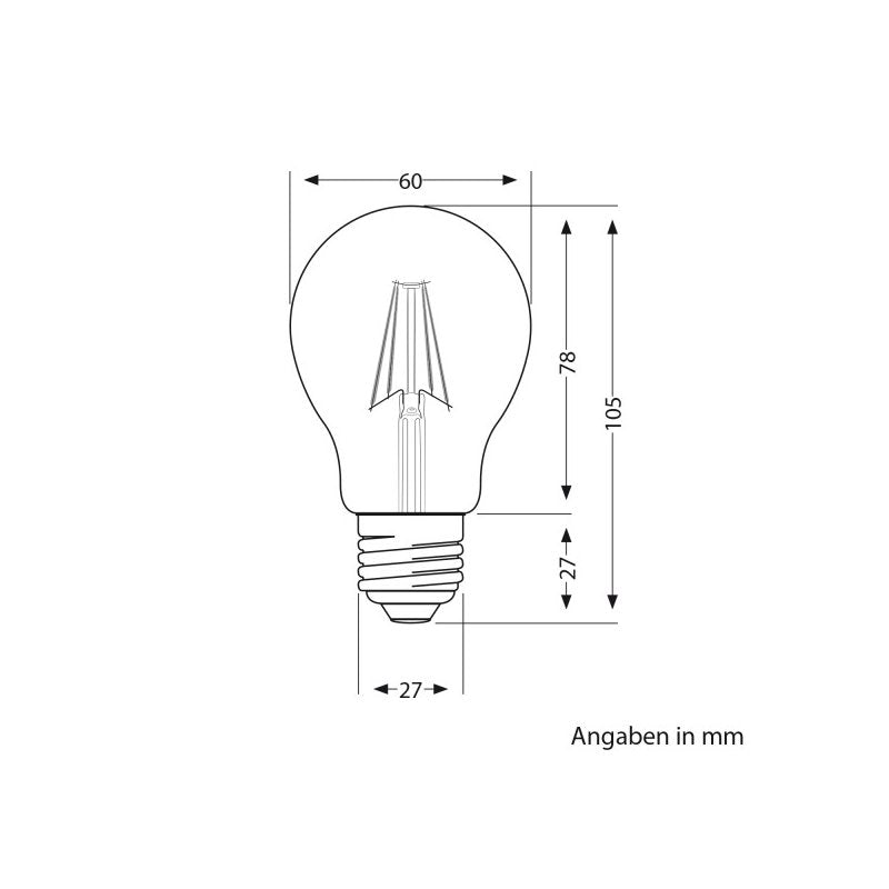 E27 LED Leuchtmittel KLAR - Image 3