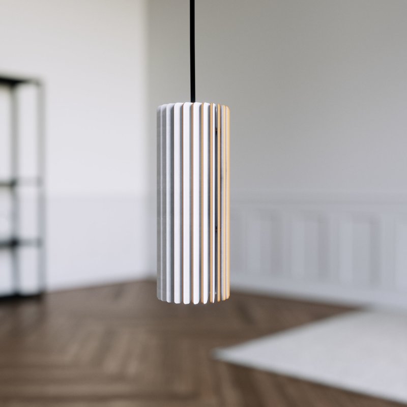 Pendelleuchte UNO aus Holz - Image 2