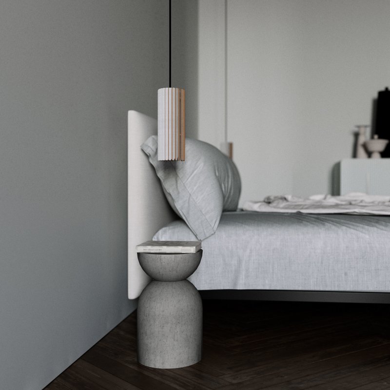 Pendelleuchte UNO aus Holz - Image 3