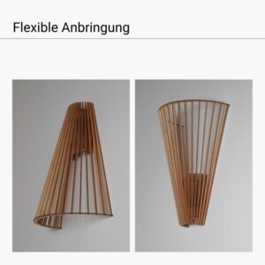 Alternative view of Wandleuchte CONO aus Holz